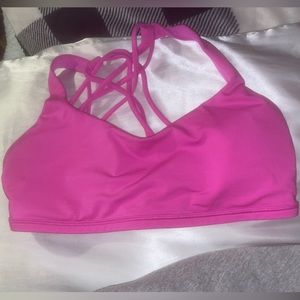Lululemon Free to be Wild Bra in Sonic Pink Size 6